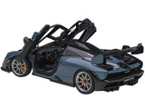 Mclaren Senna Vision Victory Gray and Black with Carbon Accents 1/18 Model Car by AUTOart