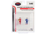 "Racing Legends" 80's Figures (2 Piece Set) for 1/43 Scale Models by American Diorama