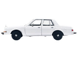 1986 Dodge Diplomat Police Car Unmarked White "Custom Builder's Kit" Series 1/24 Diecast Model Car by Motormax