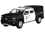 2017 Chevrolet Silverado 1500 LT Z71 Crew Cab Pickup Truck "Los Angeles Police Department" Black and White "Law Enforcement and Public Service" Series 1/27 Diecast Model Car by Motormax