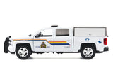 2017 Chevrolet Silverado 1500 LT Z71 Crew Cab Pickup Truck with Camper Box "Royal Canadian Mounted Police" White "Law Enforcement and Public Service" Series 1/27 Diecast Model Car by Motormax