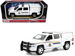 2017 Chevrolet Silverado 1500 LT Z71 Crew Cab Pickup Truck with Camper Box "Royal Canadian Mounted Police" White "Law Enforcement and Public Service" Series 1/27 Diecast Model by Motormax
