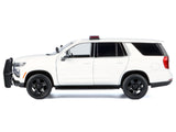 2025 Chevrolet Tahoe PPV White "Custom Builder's Kit - Law Enforcement and Public Service" Series 1/24 Diecast Model Car by Motormax