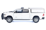 2019 RAM 1500 Laramie Crew Cab Pickup Truck with Truck Bed Camper White "Custom Builder's Kit" Series 1/27 Diecast Model by Motormax
