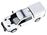 2019 RAM 1500 Laramie Crew Cab Pickup Truck with Truck Bed Camper White "Custom Builder's Kit" Series 1/27 Diecast Model by Motormax