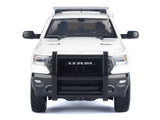 2019 RAM 1500 Laramie Crew Cab Pickup Truck with Truck Bed Camper White "Custom Builder's Kit" Series 1/27 Diecast Model by Motormax