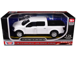 2019 Ford F-150 Lariat Crew Cab Pickup Truck Unmarked Plain White "Custom Builder's Kit - Law Enforcement and Public Service" Series 1/27 Diecast Model by Motormax