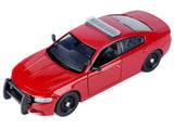 2023 Dodge Charger Pursuit Police Car Red "Law Enforcement and Public Service" Series 1/24 Diecast Model Car by Motormax