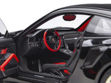 Porsche 911 (991.2) GT2 RS Weissach Package Black with Carbon Stripes 1/18 Model Car by AUTOart