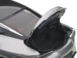 Lexus LC500 Sonic Titanium Silver Metallic with Dark Rose Interior and Carbon Top 1/18 Model Car by AUTOart