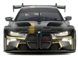 BMW M4 GT3 Matte Black with Gold Stripes "Midnight Eclipse" Series 1/24 Diecast Model Car by Motormax