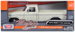1979 Ford F-150 Pickup Truck White 1/24 Diecast Model by Motormax