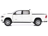 2019 RAM 1500 Laramie Crew Cab Pickup Truck White "Timeless Legends" Series 1/24 Diecast Model by Motormax