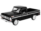 1972 Ford F-100 Pickup Truck Black "Timeless Legends" Series 1/24 Diecast Model by Motormax
