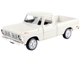 1972 Ford F-100 Pickup Truck Cream "Timeless Legends" Series 1/24 Diecast Model by Motormax
