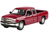 2006 Chevrolet Silverado 1500 Pickup Truck Red Metallic "Die-Cast Collection" Series 1/25 Diecast Model by Motormax
