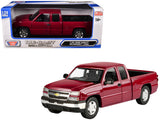 2006 Chevrolet Silverado 1500 Pickup Truck Red Metallic "Die-Cast Collection" Series 1/25 Diecast Model by Motormax