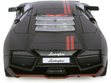Lamborghini Reventon Matte Black with Red Stripes "Satin Paint" Series 1/24 Diecast Model Car by Motormax