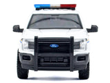2019 Ford F-150 Lariat Crew Cab Pickup Truck "Royal Canadian Mounted Police" White with Flashing Light Bar and Front and Rear Lights and Sounds "Law Enforcement and Public Service" Series 1/27 Diecast Model Car by Motormax