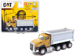 CAT Caterpillar CT660 Dump Truck Yellow and Gray 1/64 Diecast Model by Diecast Masters