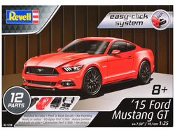 2015 Ford Mustang GT Easy_Click Plastic Model Kit (Skill Level 2) 1/25 Scale Model by Revell