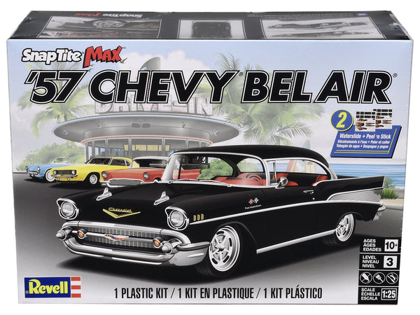 1957 Chevrolet Bel Air 1/25 Plastic Model Kit Snap Tite Max (Skill Level 3) Scale Model by Revell