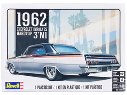 1962 Chevrolet Impala Hardtop 3-in-1 Plastic Model Kit (Skill Level 4) 1/25 Scale Model by Revell