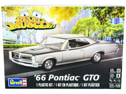 1966 Pontiac GTO "Revell Muscle" Series Plastic Model Kit (Skill Level 4) 1/25 Scale Model Car by Revell