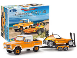 Bronco Half Cab with Dune Buggy and Flatbed Trailer 1/25 Scale Plastic Model Kit (Skill Level 5) by Revell