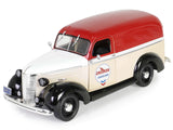 1939 Chevrolet Panel Truck "Chevron Gasolines" Red and Beige with White Hood and Stripes "Running on Empty" Series 7 1/24 Diecast Model by Greenlight