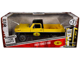 1969 Ford F-100 Pickup Truck "Pennzoil" Yellow and Black "Running on Empty" Series 7 1/24 Diecast Model by Greenlight