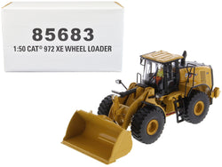 CAT Caterpillar 972 XE Wheel Loader Yellow with Operator High Line Series 1/50 Diecast Model by Diecast Masters