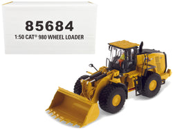 CAT Caterpillar 980 Wheel Loader Yellow with Operator High Line Series 1/50 Diecast Model by Diecast Masters