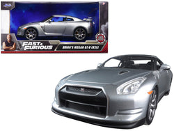 Brian's Nissan GTR R35 Silver "Fast & Furious" Movie 1/24 Diecast Model Car by Jada