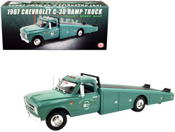 1967 Chevrolet C-30 Ramp Truck Green "Holley Speed Shop" Limited Edition to 200 pieces Worldwide 1/18 Diecast Model by ACME