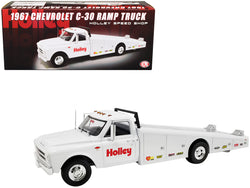1967 Chevrolet C-30 Ramp Truck White "Holley Speed Shop" Limited Edition to 200 pieces Worldwide 1/18 Diecast Model by ACME