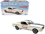 1965 Shelby GT350 "Reynolds Ford" White with Blue Stripes Limited Edition to 204 pieces Worldwide 1/18 Diecast Model Car by ACME