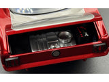 1965 Shelby GT350R Pro Touring Red Metallic with Silver Hood and Trunk Limited Edition to 350 pieces Worldwide 1/18 Diecast Model Car by ACME