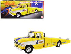1970 Dodge D-300 Ramp Truck Yellow "The Snake - Don Prudhomme" Limited Edition to 636 pieces Worldwide 1/18 Diecast Model by ACME