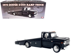 1970 Dodge D-300 Ramp Truck Black with Trucker Wheels Limited Edition to 180 pieces Worldwide 1/18 Diecast Model by ACME