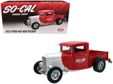 1932 Ford Pickup Truck "So-Cal Speed Shop" Red and White Limited Edition to 500 pieces Worldwide 1/18 Diecast Model by ACME