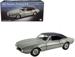 1967 Pontiac Firebird H.O. Silver Metallic with Black Top "Second Firebird Produced Serial #002" Limited Edition to 402 pieces Worldwide 1/18 Diecast Model Car by ACME