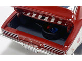 1968 Pontiac Firebird "First Ram Air II - Weidner Pontiac" White and Red with Stripes Limited Edition to 306 pieces Worldwide 1/18 Diecast Model Car by ACME