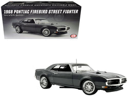 1968 Pontiac Firebird Street Fighter "Silver Bird" Gun Metal Gray Metallic Limited Edition to 400 pieces Worldwide 1/18 Diecast Model Car by ACME