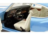 1971 Oldsmobile 442 W30 "Dr. Olds Release #6" Viking Blue Metallic with White Stripes Limited Edition to 442 pieces Worldwide 1/18 Diecast Model Car by ACME