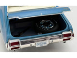 1971 Oldsmobile 442 W30 "Dr. Olds Release #6" Viking Blue Metallic with White Stripes Limited Edition to 442 pieces Worldwide 1/18 Diecast Model Car by ACME