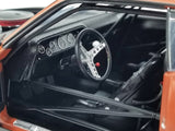 1970 Plymouth HEMI Barracuda Orange and Matte Black "Pork Chop's Something Fishy" Limited Edition to 450 pieces Worldwide 1/18 Diecast Model Car by ACME