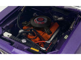 1971 Plymouth Barracuda Violet Metallic and White Limited Edition to 350 pieces Worldwide 1/18 Diecast Model Car by ACME