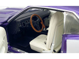 1971 Plymouth Barracuda Violet Metallic and White Limited Edition to 350 pieces Worldwide 1/18 Diecast Model Car by ACME