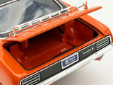 1970 Plymouth HEMI Cuda "Sun Kissed Cuda - Sox & Martin" Vitamin C Orange with Black Vinyl Top Limited Edition to 444 pieces Worldwide 1/18 Diecast Model Car by ACME
